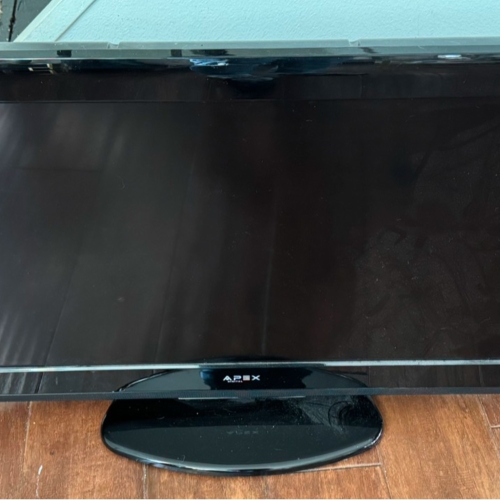 Apex Black Flat Screen TV
